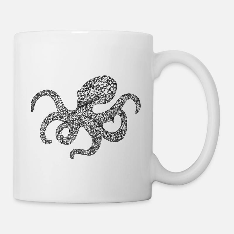 Poulpes de la mer - Mug blanc - blanc