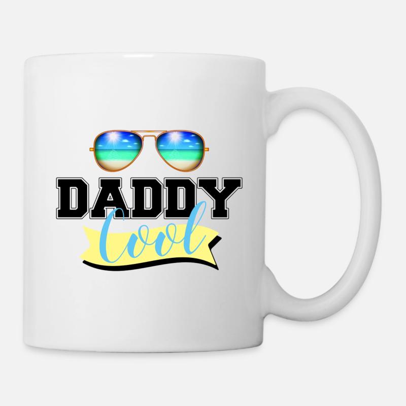 DADDY COOL - COOL DADDY - Tasse - Weiß