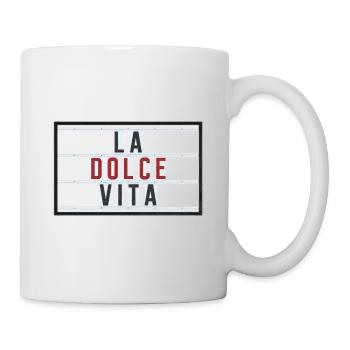 LA DOLCE VITA - ROUGE - Mug blanc - blanc - Droite