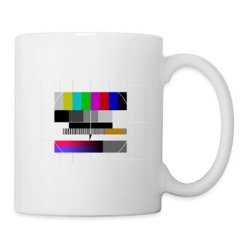 Modèle d’essai TV Télévision Freeze Frame Retro Vintage - Mug blanc - blanc - Droite