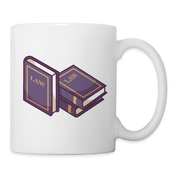 Law Books - Mug - white - Right