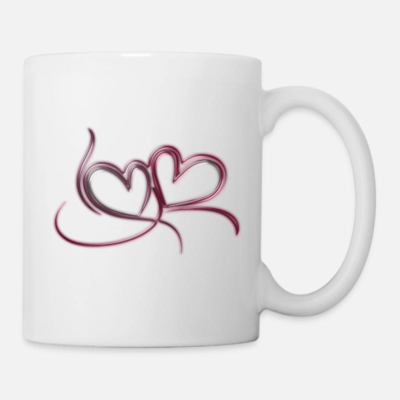 herz - Tasse - Weiß