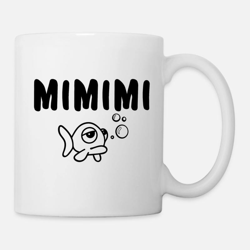 MIMIMI Schmollender Fisch - Tasse - Weiß