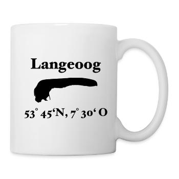 Langeoog North Sea Island Design - Mug - white - Right