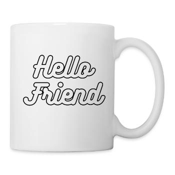 Hello friend - Mug blanc - blanc - Droite
