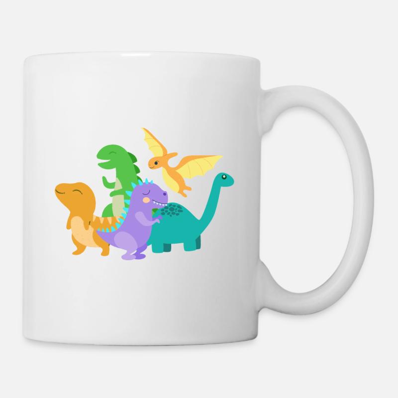 Dino Dinosaurus - Tasse - Weiß