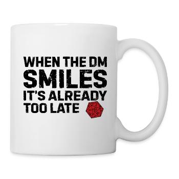 Smiles Nerd Rollenspiel Geek Geschenk - Tasse - Weiß - Rechts