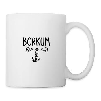 Borkum - Tasse - Weiß - Rechts