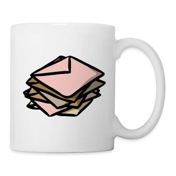 Letters letters envelope - Mug - white - Right
