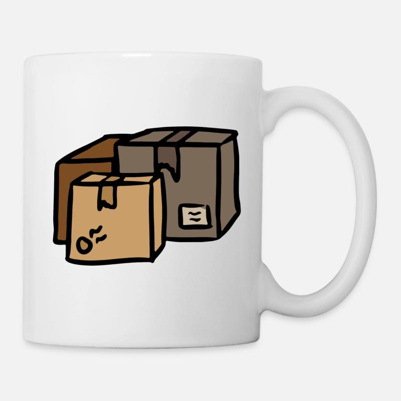 Pakete Post Versand Logistik - Tasse - Weiß