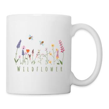 Wildflowers | Flower Meadow Flowers Bee Beekeeper Animals - Mug - white - Right