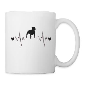 Pitbull, Heartbeat - Mug - white - Right