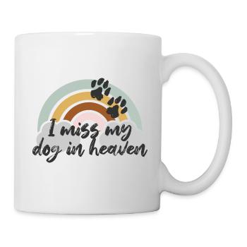 I miss my dog in heaven - Mug - white - Right