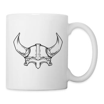 Viking Helmet Medieval - Mug - white - Right