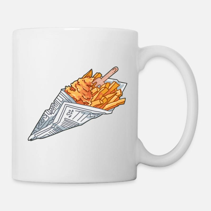 Fish and Chips - Mug blanc - blanc