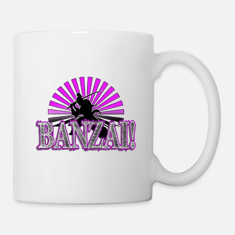 Banzai - Mug blanc - blanc