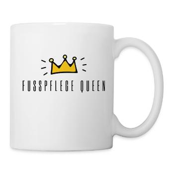 Foot Care Queen | Funny saying foot care - Mug - white - Right