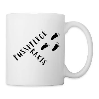 Fußpflegepraxis | Spruch und Motiv Fußpflege - Tasse - Weiß - Rechts