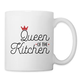 Queen of the Kitchen - Tasse - Weiß - Rechts