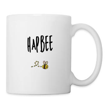 Hapbee Biene Imker Wespe Honig Spruch Bienen Bee - Tasse - Weiß - Rechts