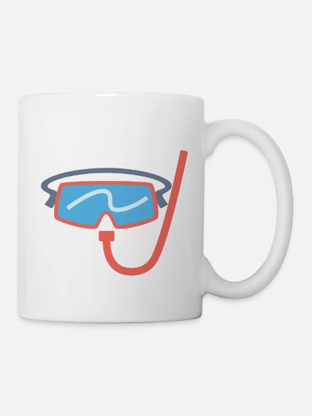 Schnorcheln - Tasse - Weiß