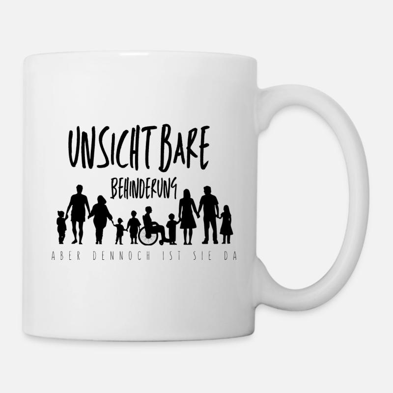 unsichtbare Behinderung - Tasse - Weiß