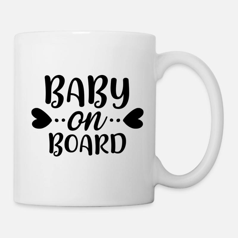 Bébé à bord 01 - Mug blanc - blanc