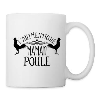 L'authentique maman poule. Fête des mères. Mère - Mug blanc - blanc - Droite