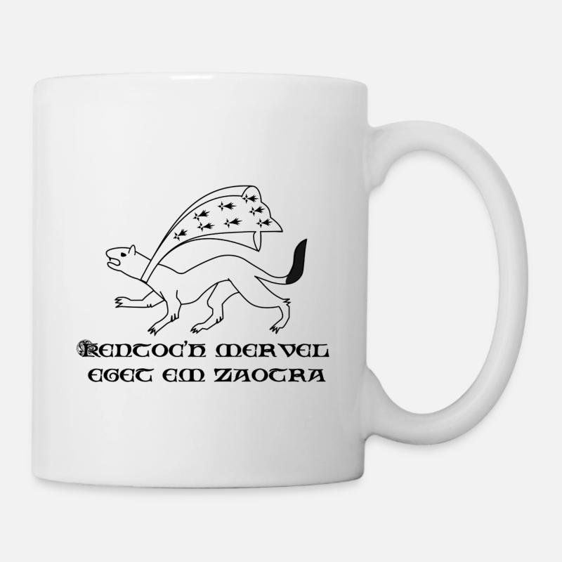 Hermine Bretonne kentoc'h mervel eget em zaotra - Mug blanc - blanc