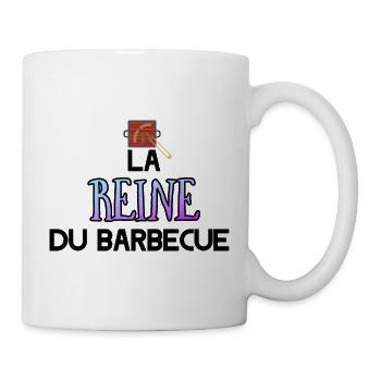La reine du barbecue. Barbecue. Grillade. - Mug blanc - blanc - Droite