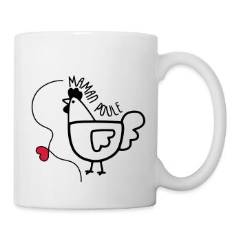 Maman Poule - Fête des Mères - Mug blanc - blanc - Droite