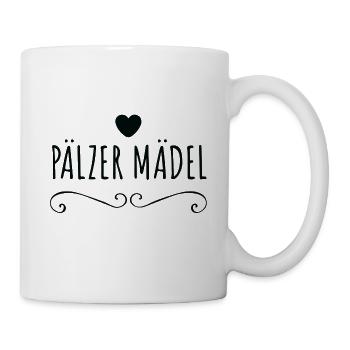 Pälzer Mädel - Pfälzer Mädel - Pfalzgirl Pfälzerin - Tasse - Weiß - Rechts