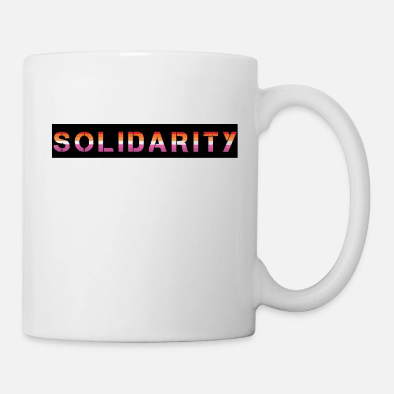 Lesben Solidarität - Tasse - Weiß