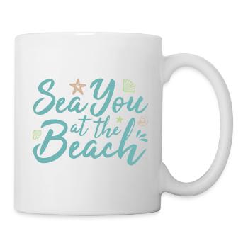 Sea You am Strand - Tasse - Weiß - Rechts