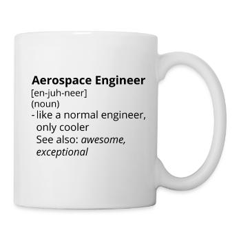 Aerospace Engineer Definition Description - Mug blanc - blanc - Droite