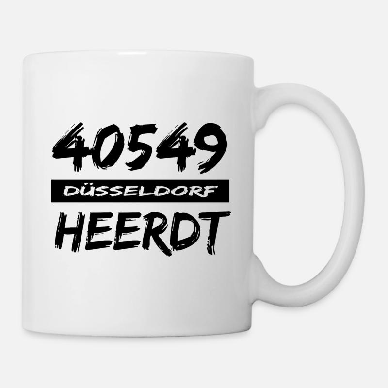 40549 Düsseldorf Heerdt Postleitzahl TShirt - Tasse - Weiß