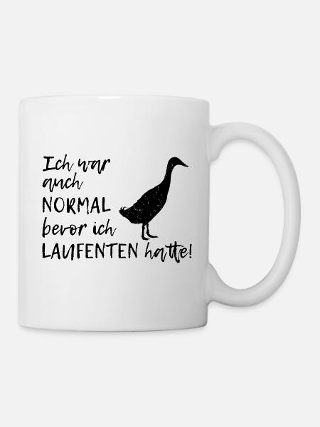 Laufente Ente Entenbesitzer Geschenk Geflügel - Tasse - Weiß