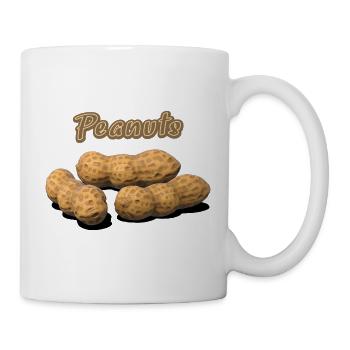 Peanuts, Erdnüsse - Tasse - Weiß - Rechts