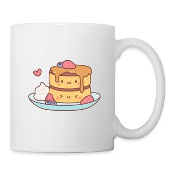 Cute Japanese Fluffy Pancakes Dessert - Mug - white - Right