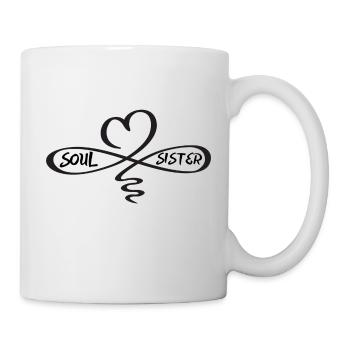 Soul sister Geschenk Freundinnen Schwester - Tasse - Weiß - Rechts