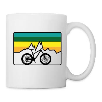 Mountainbike - Tasse - Weiß - Rechts
