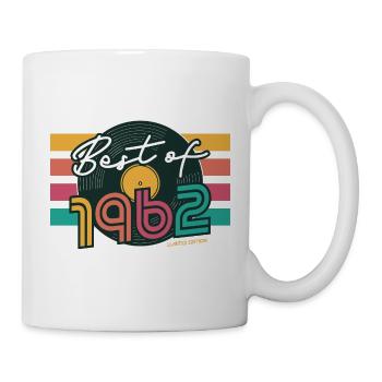 1962 Vintage Jahrgang Best of Geburtstag Geschenk - Tasse - Weiß - Rechts