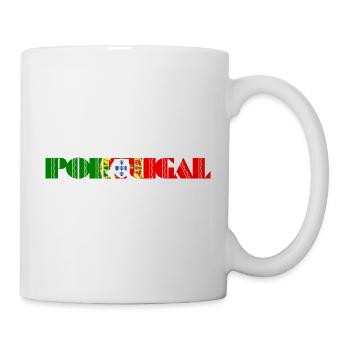 Portugal Lettering Flag Flag - Mug - white - Right