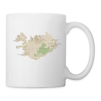 Map of Iceland - Mug - white - Right