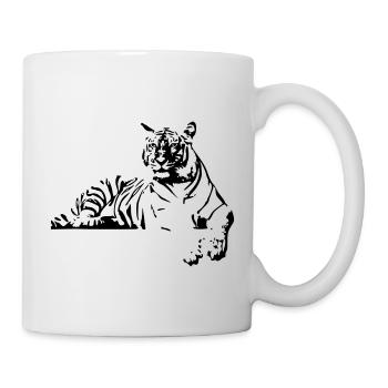 Tiger at rest - Shere Khan - Mug - white - Right