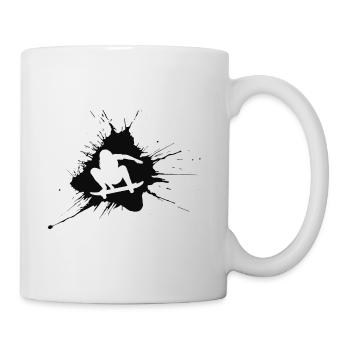 Skater Splash Skate Skateboard - Tasse - Weiß - Rechts