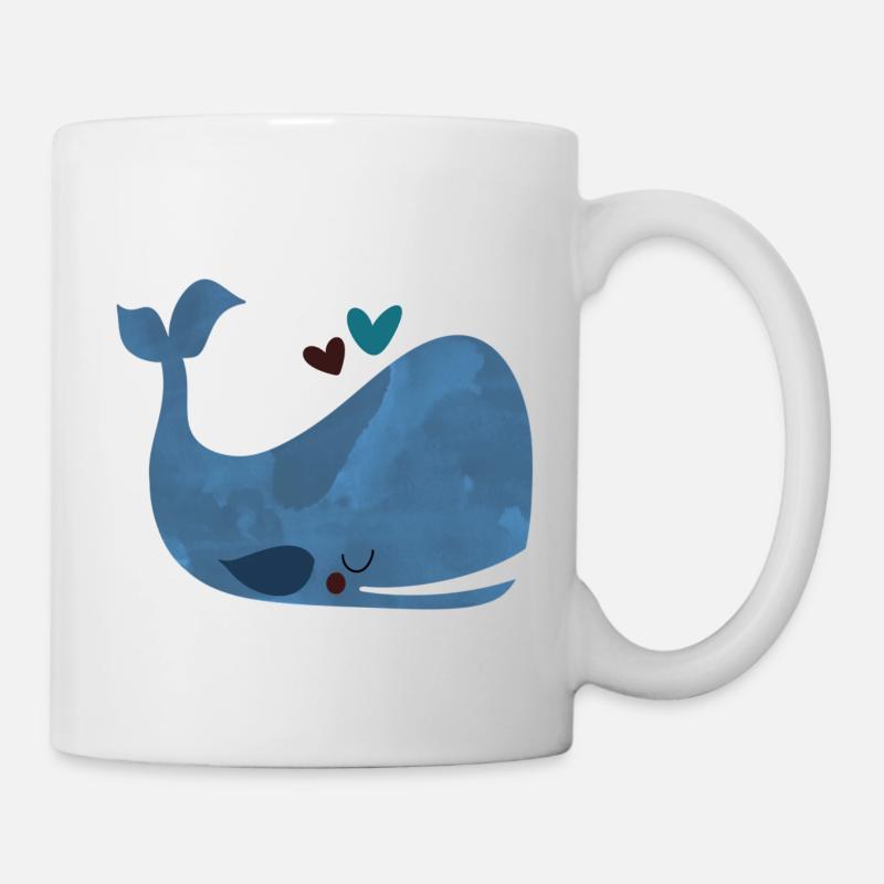 Blue Whale Bliss - Mug - white