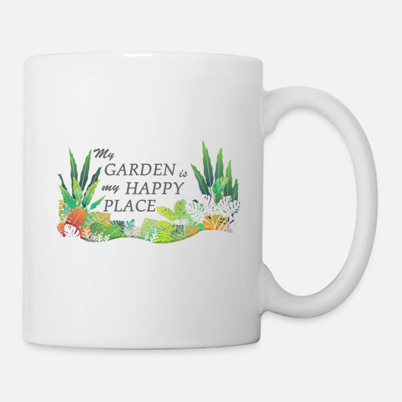 Endroit préféré du jardin - Mug blanc - blanc