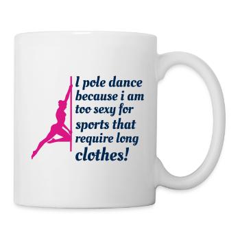 Pole Sport Dance Dancer Competition Acrobatics - Mug - white - Right