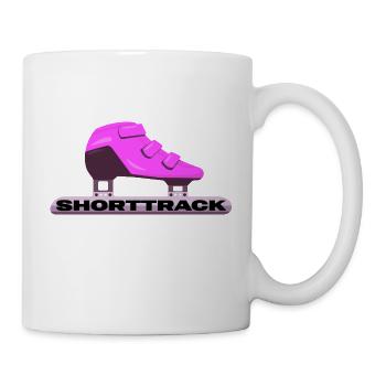 shorttrack eisschnelllauf eisläufer schlittschuh - Tasse - Weiß - Rechts